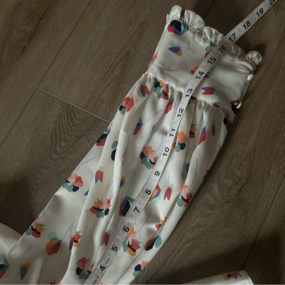 Peplum long sleeve blouse GUC Large Crosby by Mollie Burch ivory - Picture 4 of 8